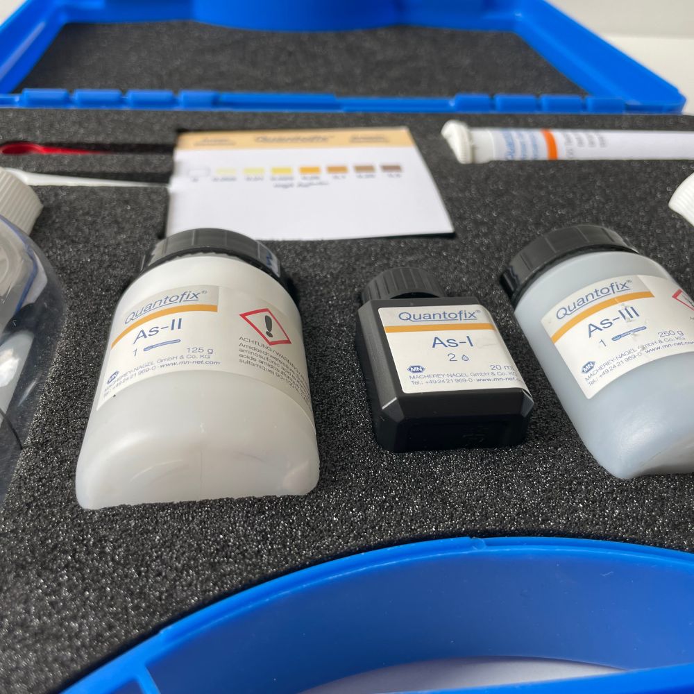 Nahaufnahme des Testkoffers von Quantofix