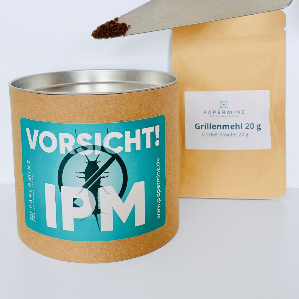 Lebendfalle mit Grillenmehl