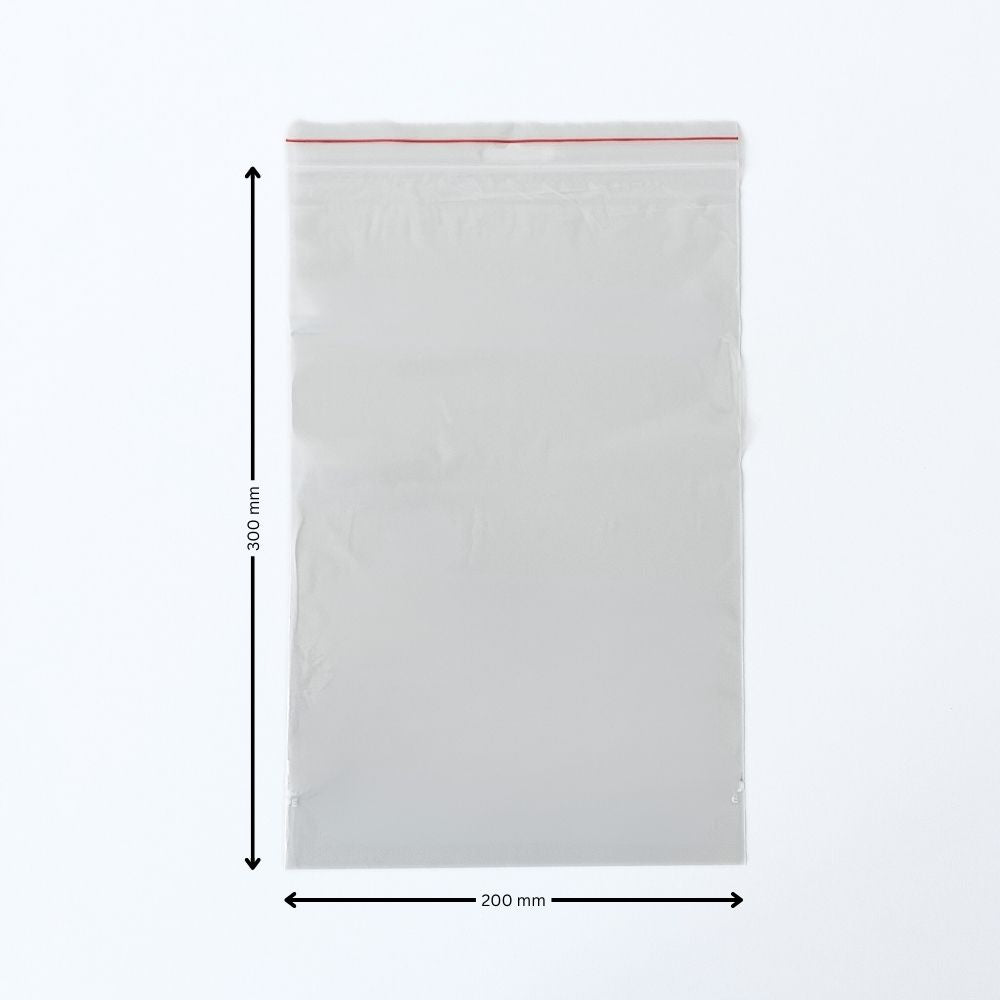 Folienbeutel mit Druckverschluss 200x300 mm