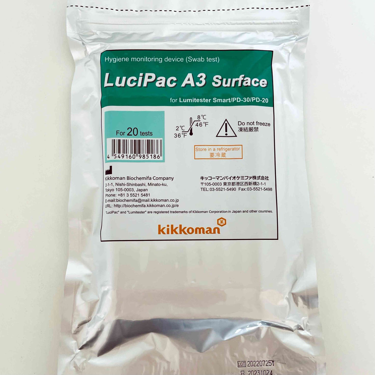 Starter-Set: Lumitester Smart + 100 LuciPac A3 Surface